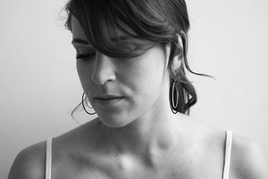 Rachel earrings in Midnight Grey and Lush Burgundy