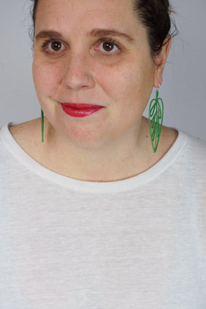 Ada Earrings in Fresh Green