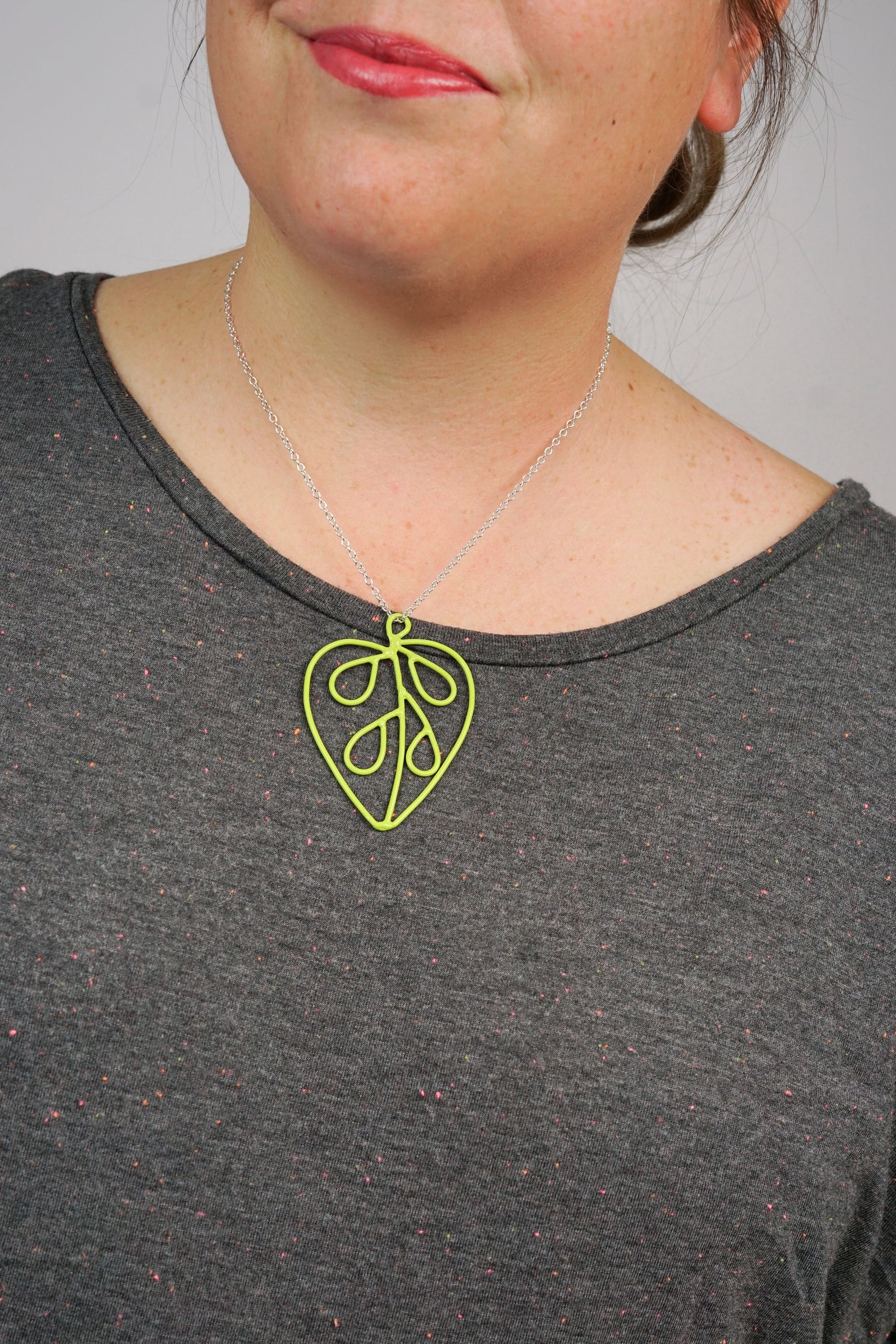 Ada Middling Pendant in Neon Chartreuse