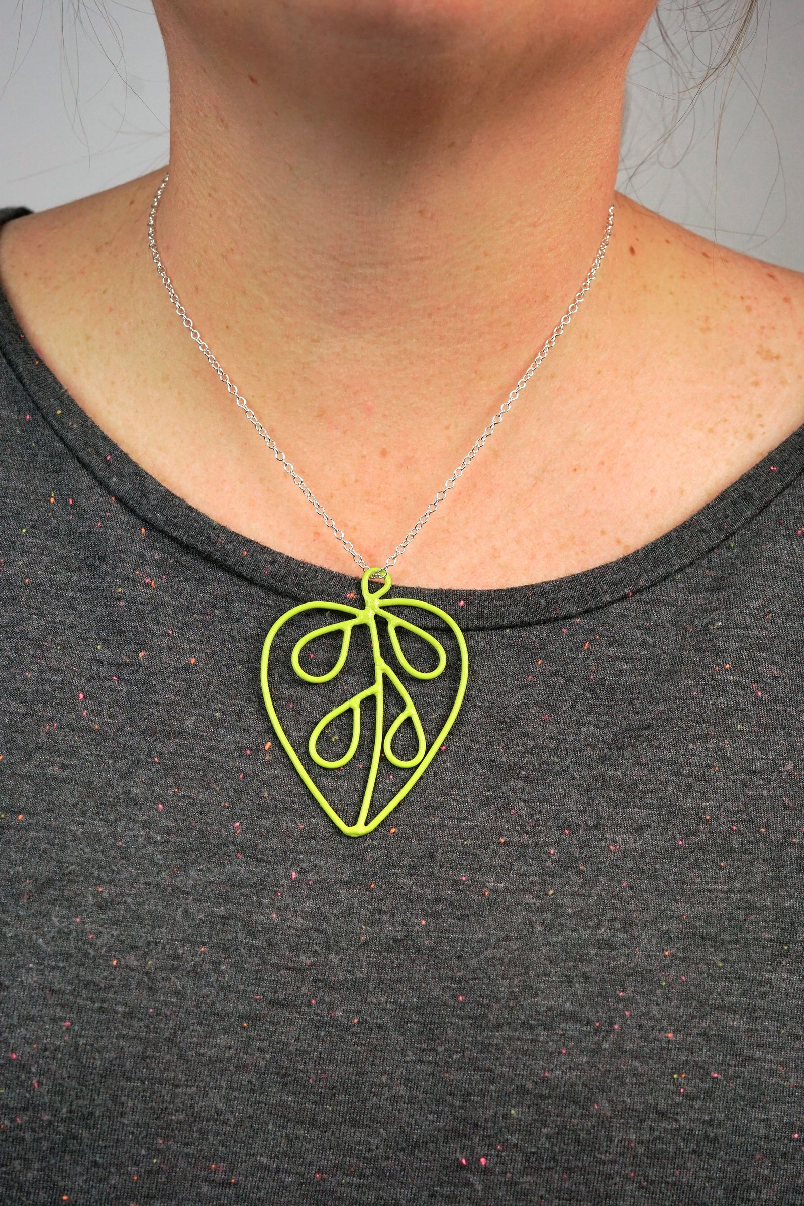 Ada Middling Pendant in Neon Chartreuse