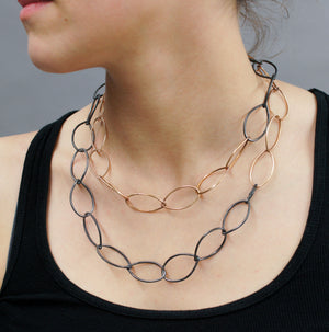 two-tone Alice necklace - Shift Collection
