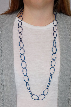 Alice necklace in Azure Blue and Blue Sapphire - sample sale
