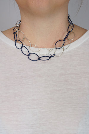 Alice necklace in Silver and Blue Sapphire