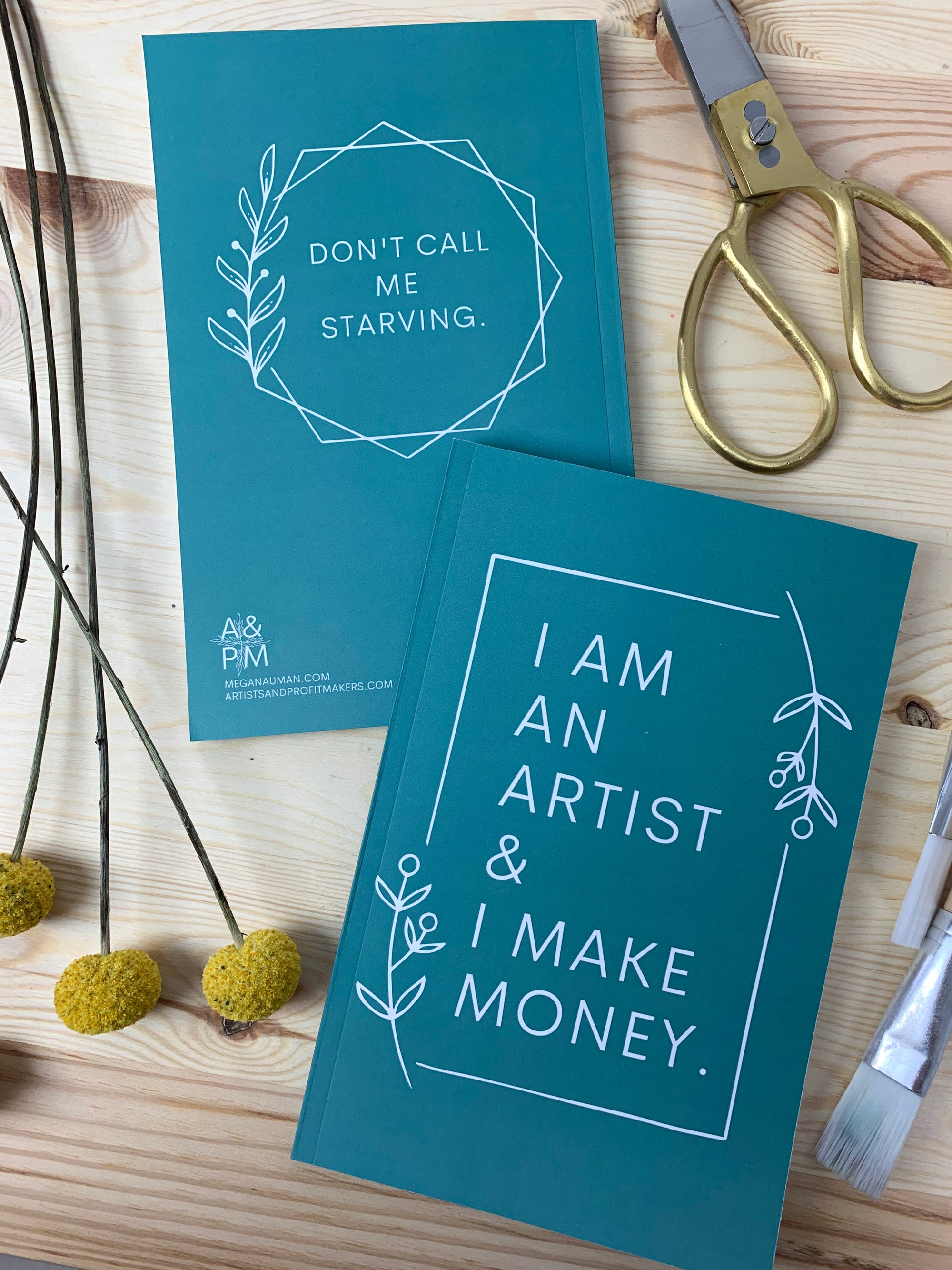 I am an artist & I make money notebook