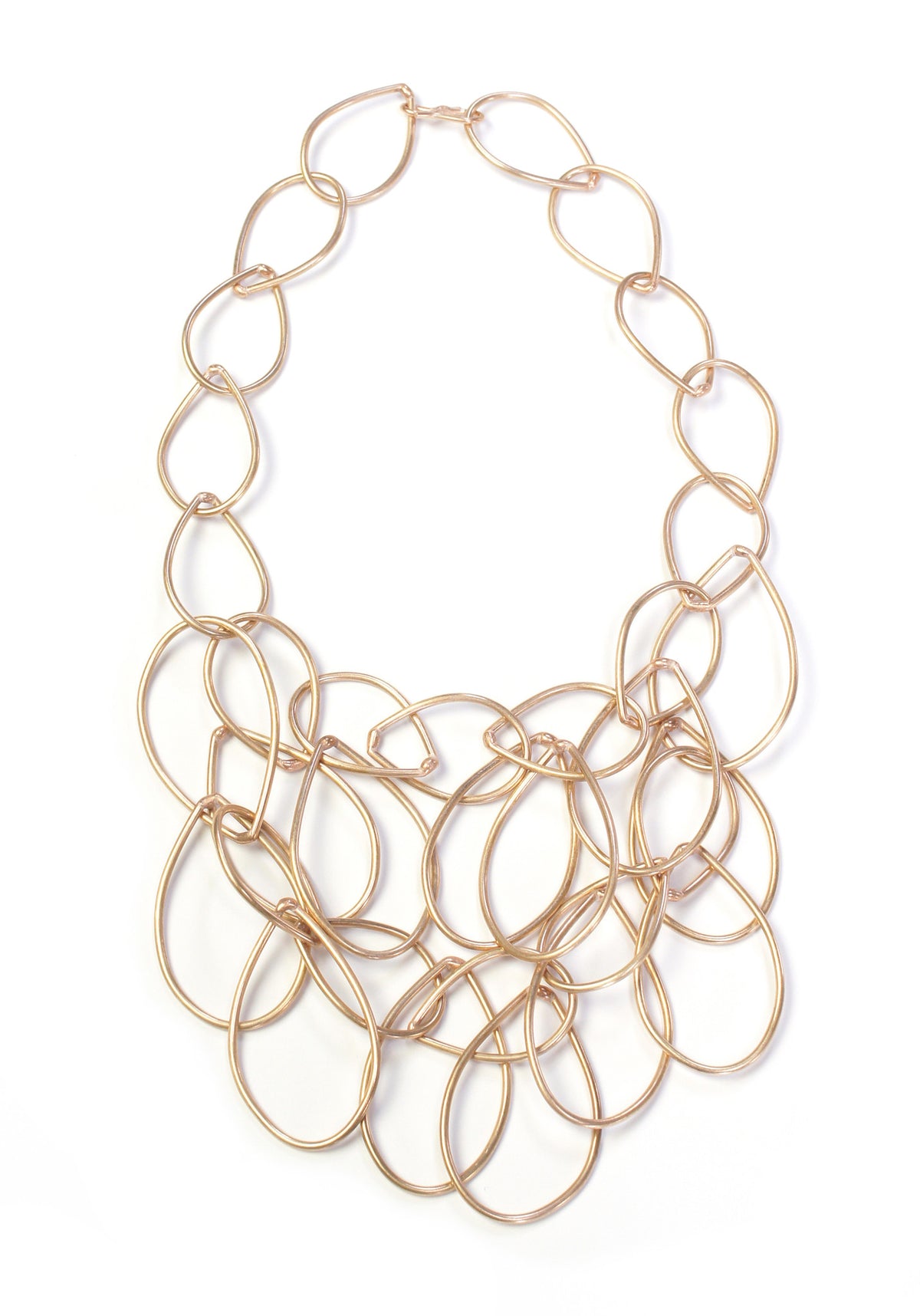 bronze Elizabeth bib statement necklace - megan auman