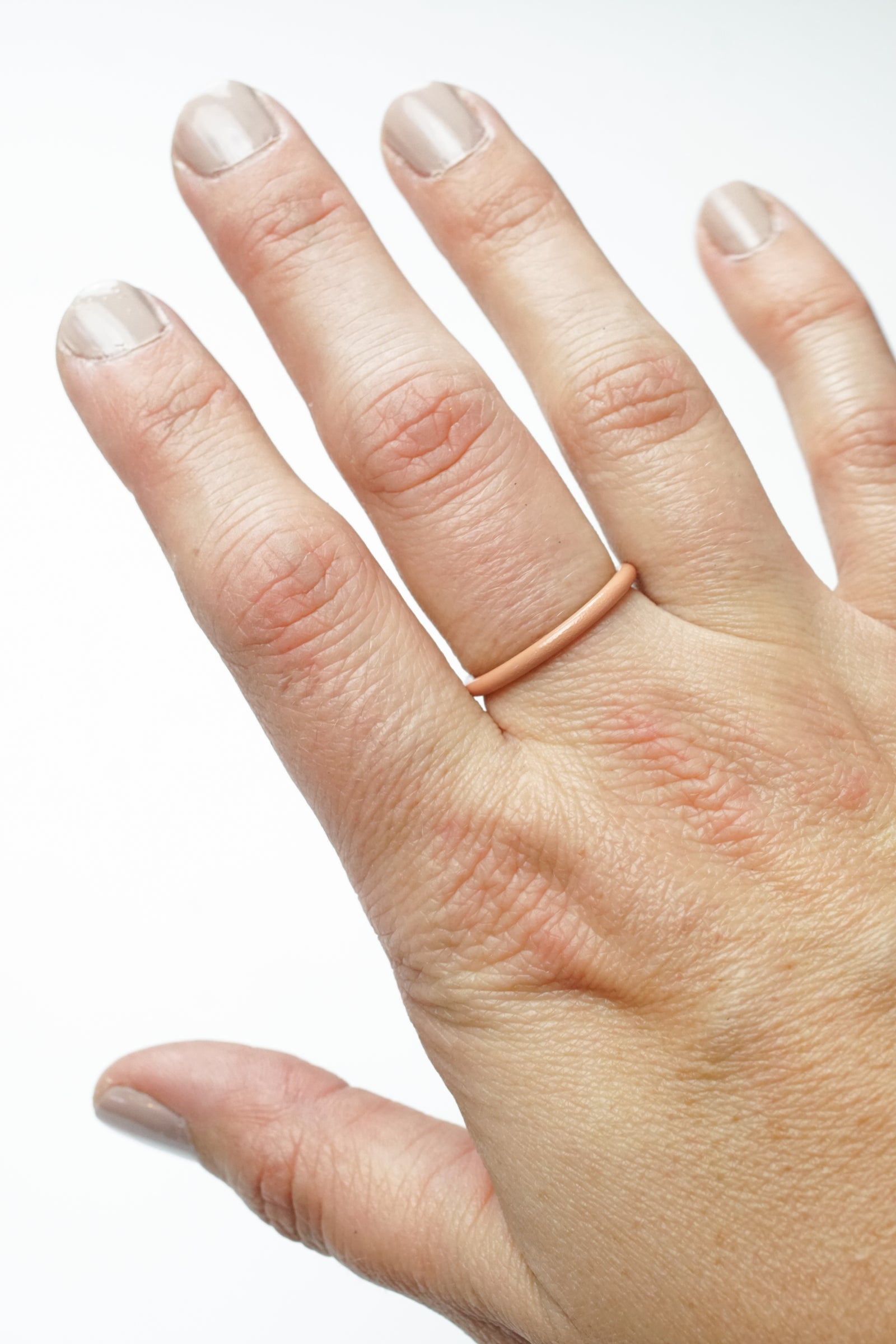 Stacking Ring in Dusty Rose