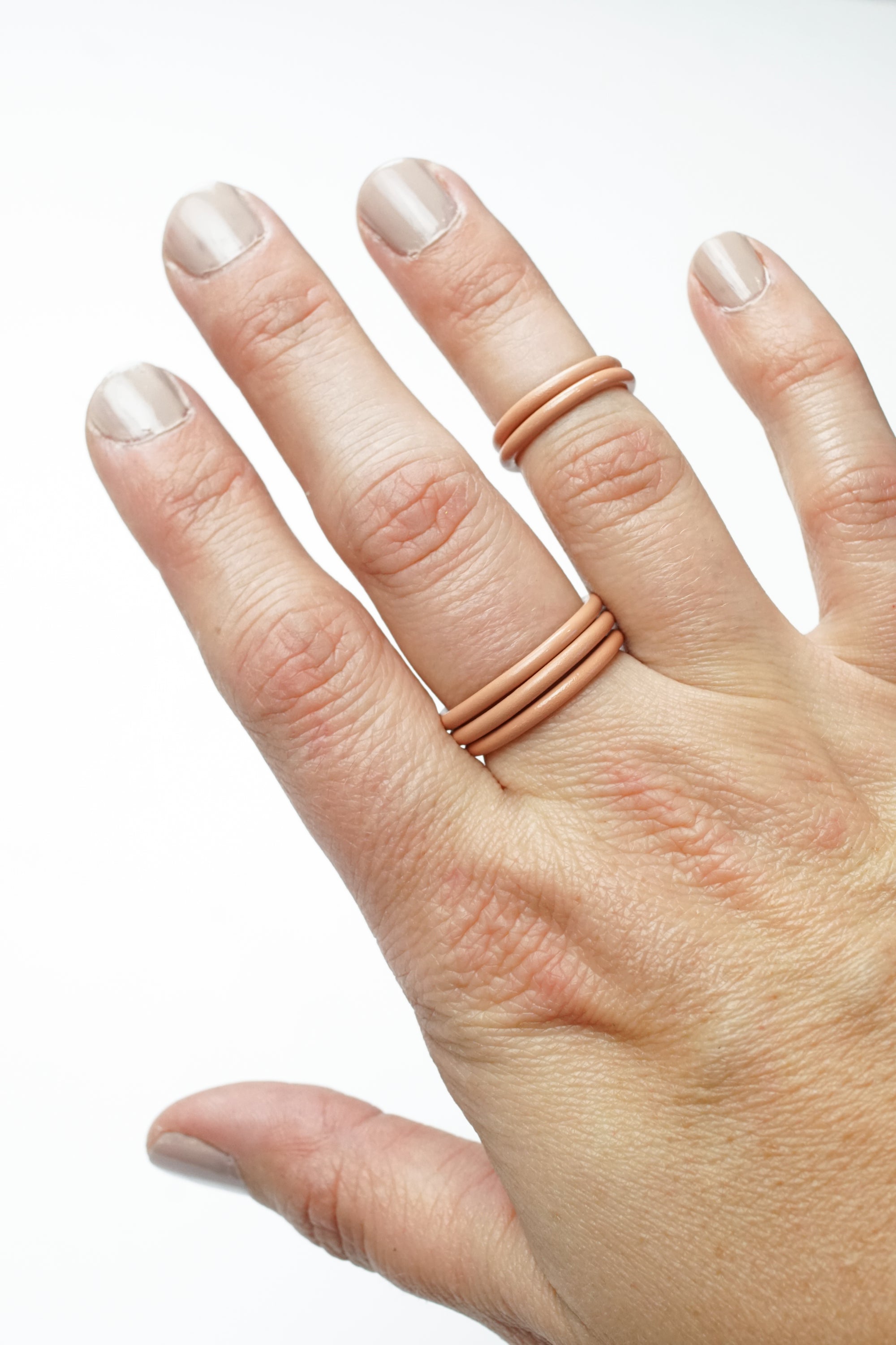Stacking Ring in Dusty Rose