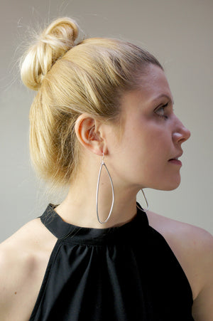 extra-long petal earrings