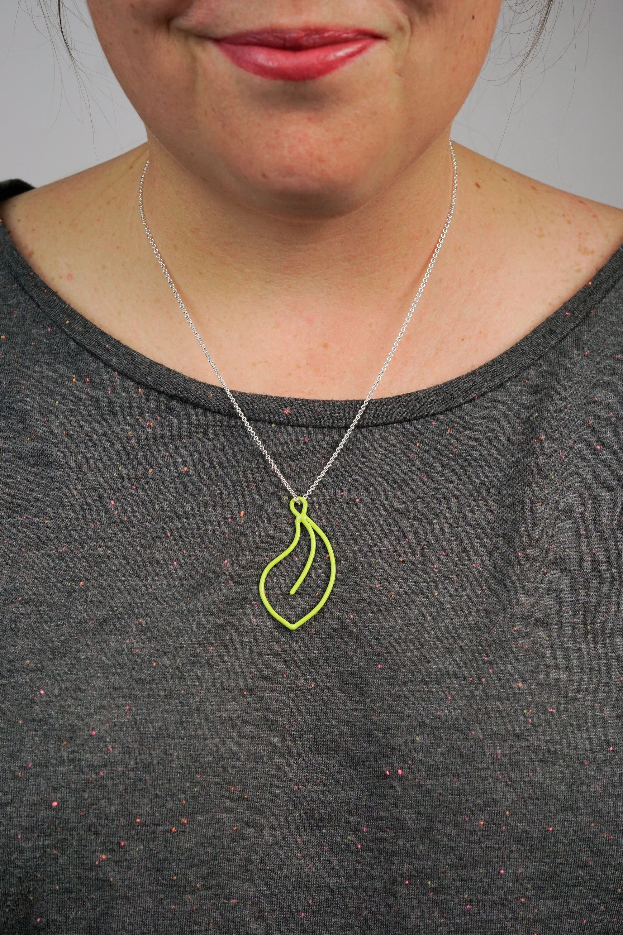 Fleurir Necklace in Neon Chartreuse