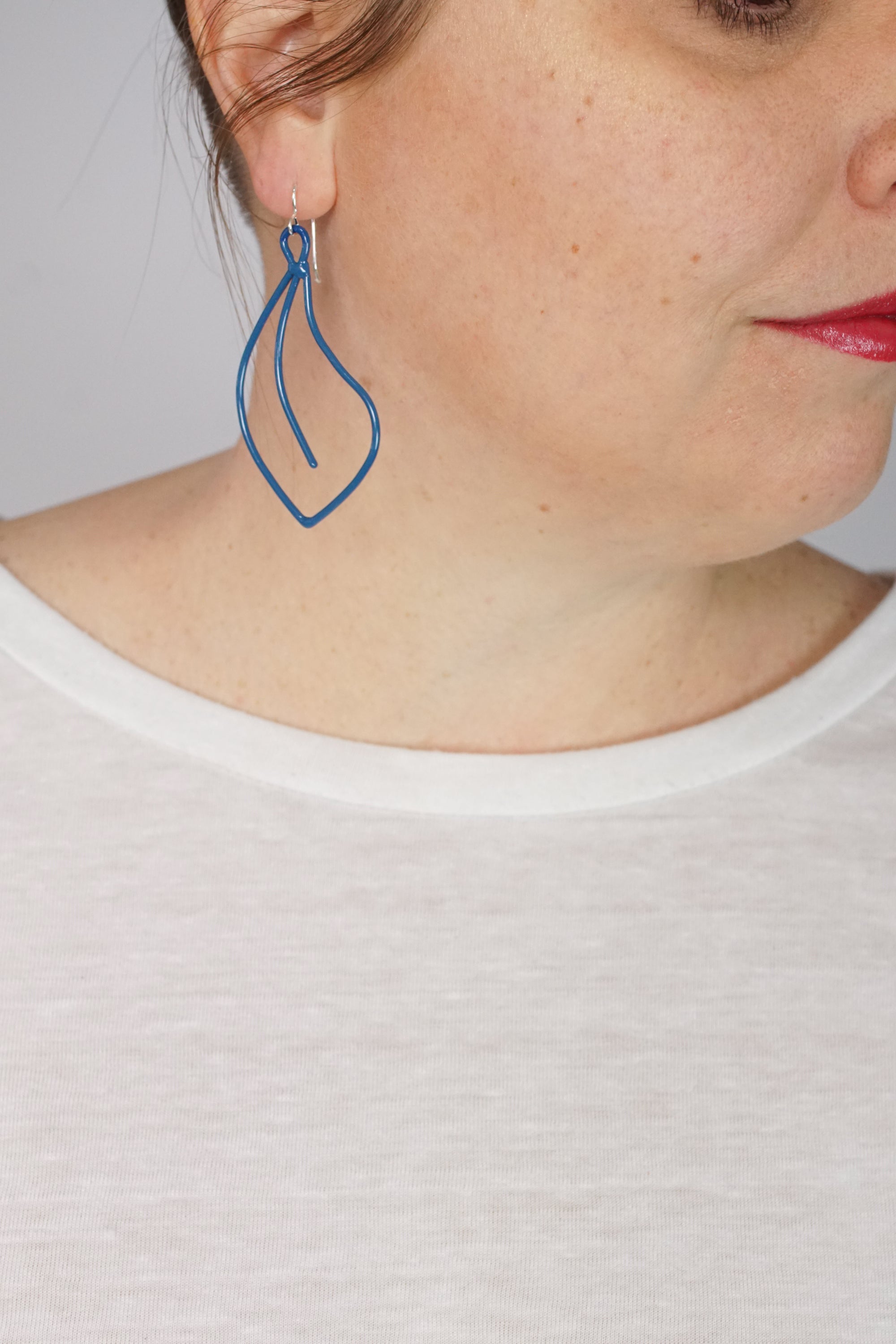 Flourish Earrings in Azure Blue