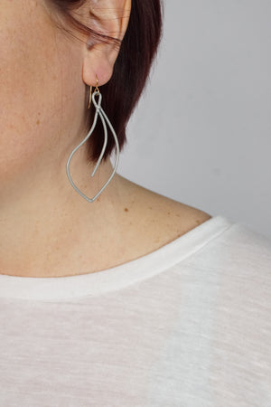 Flourish Earrings in Stone Grey