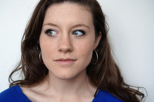 droplet hoop earrings - sample sale