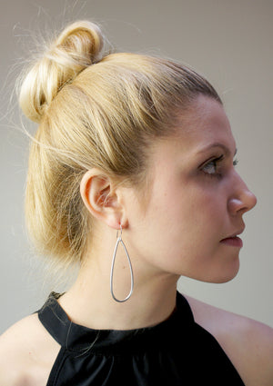 large petal earrings