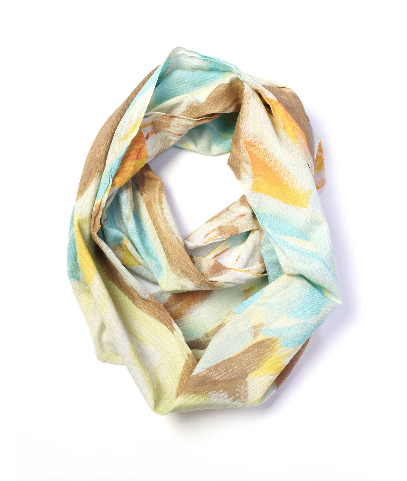 Golden lightweight scarf