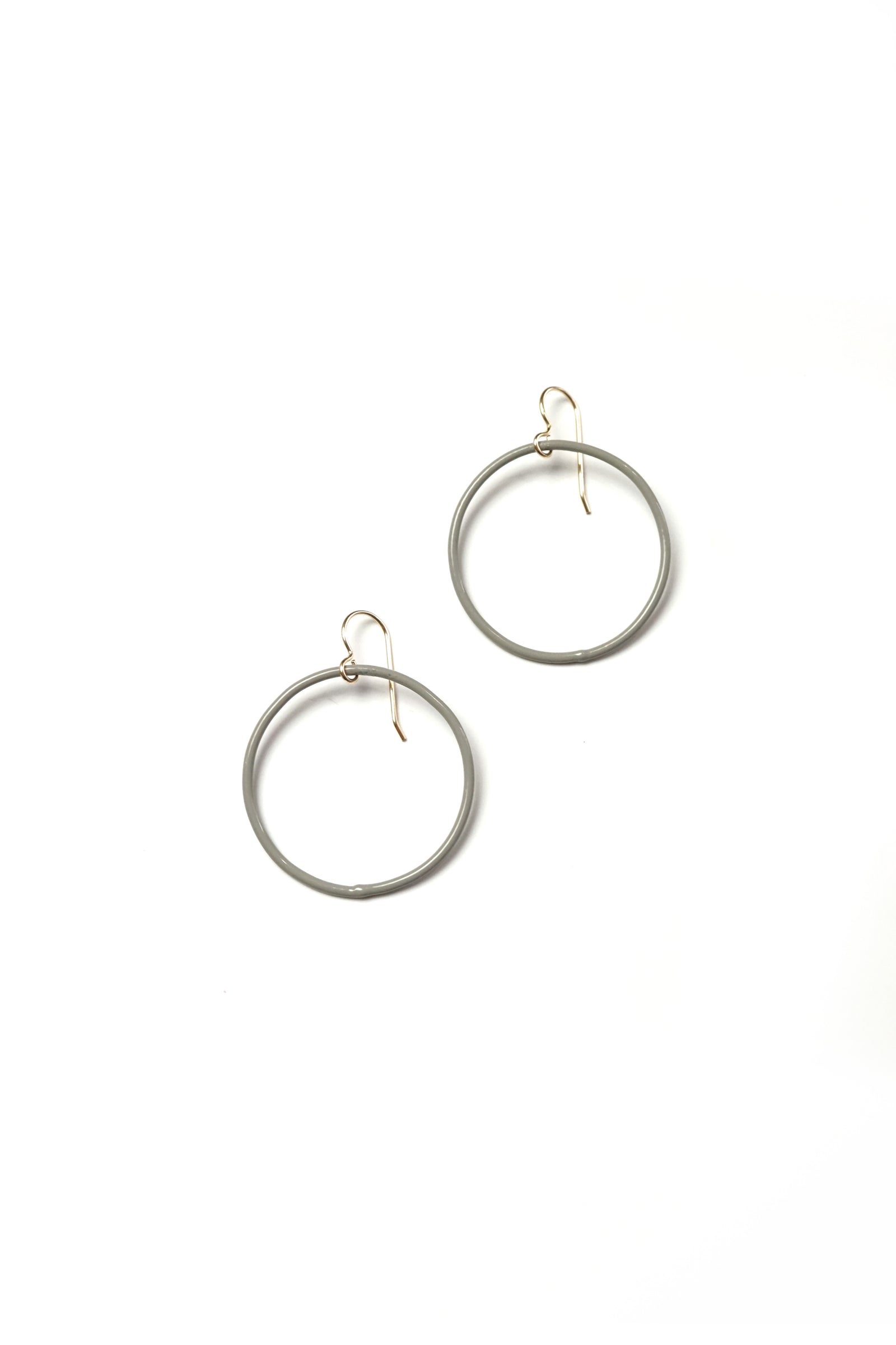 Medium Evident Earrings in Stone Grey