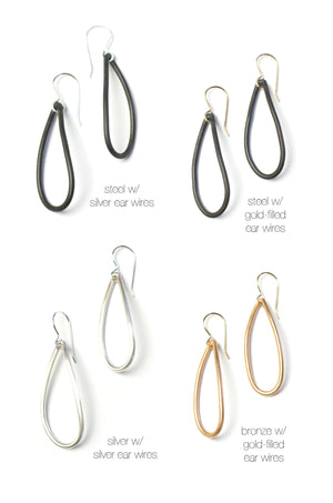small curve earrings