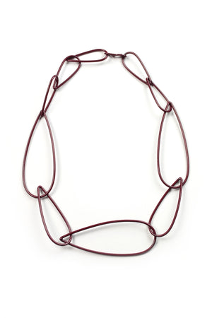Modular Necklace No. 6 in Lush Burgundy