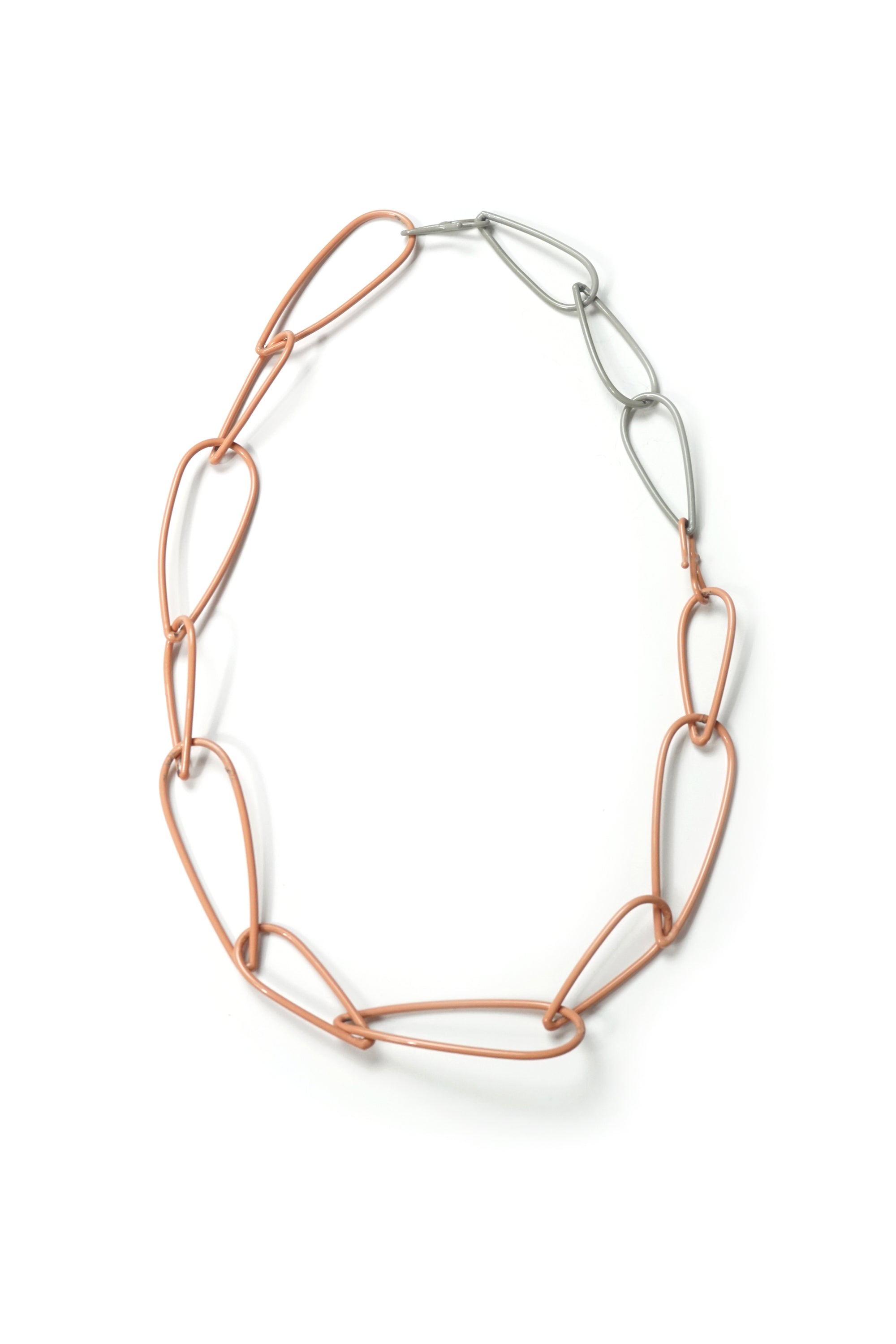 Modular Necklace in Dusty Rose and Stone Grey