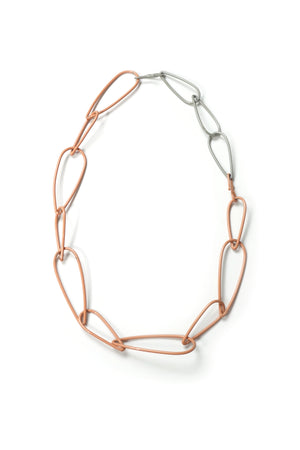 Modular Necklace in Dusty Rose and Stone Grey
