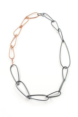 Modular Necklace in Storm Grey and Dusty Rose