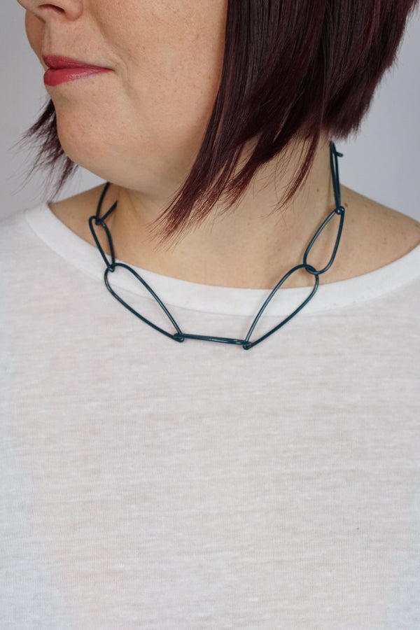 Modular Necklace No. 1 in Deep Ocean - megan auman