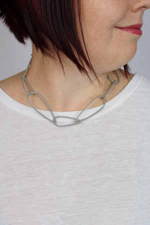 Modular Necklace No. 1 in Stone Grey