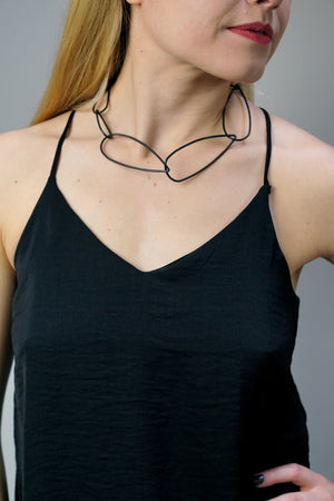 Modular Necklace No. 3 in steel - sample sale