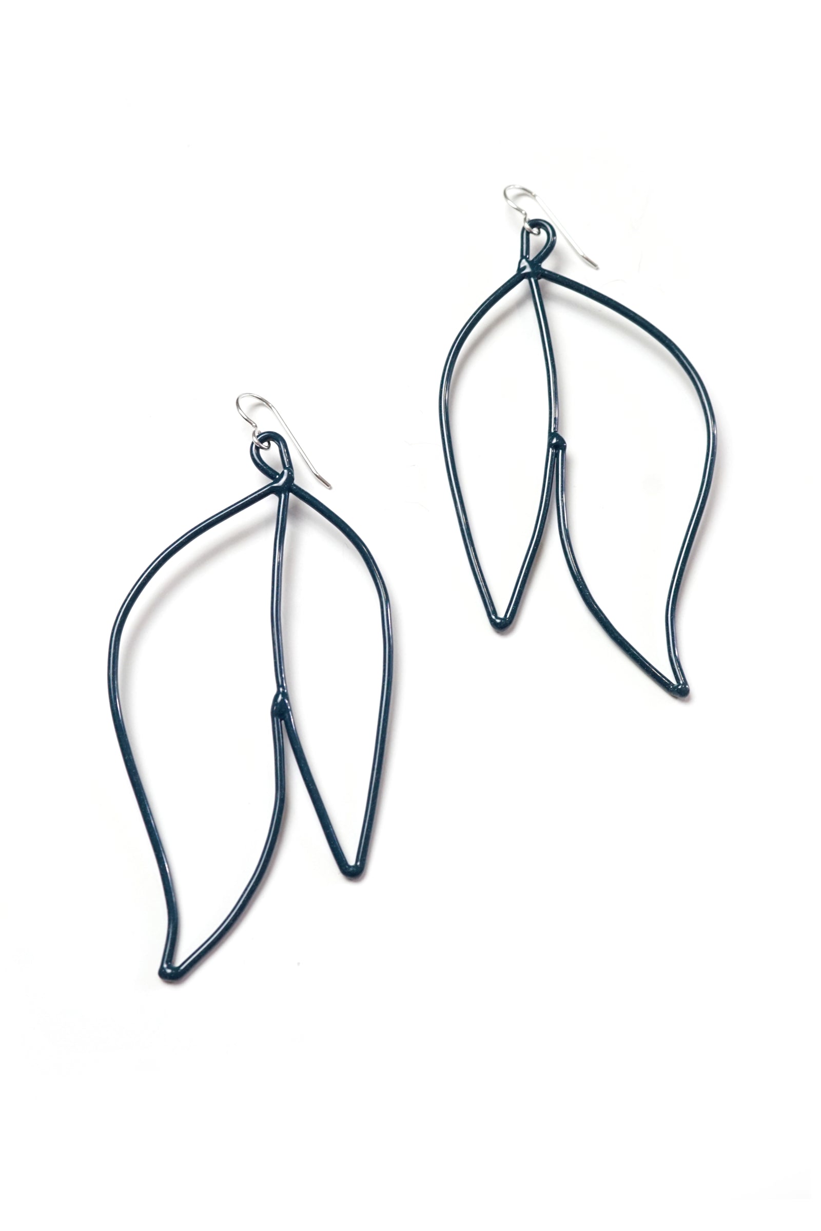 Petale Statement Earrings in Deep Ocean - sample sale