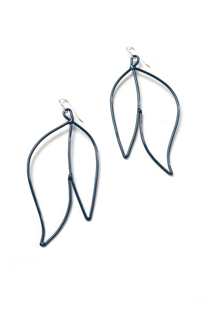 Petale Statement Earrings in Deep Ocean - sample sale