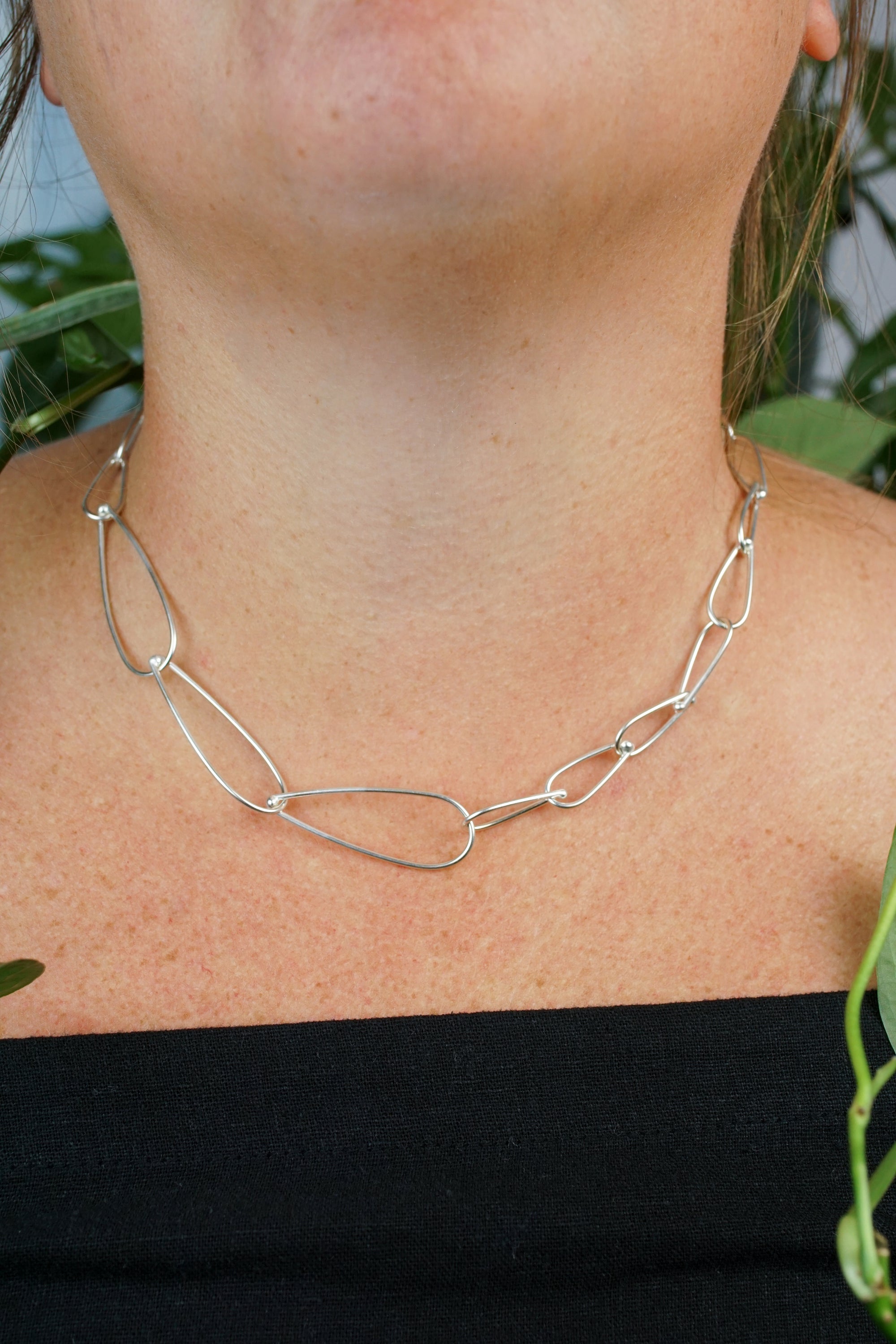 Petite Modular Necklace No. 3 in silver