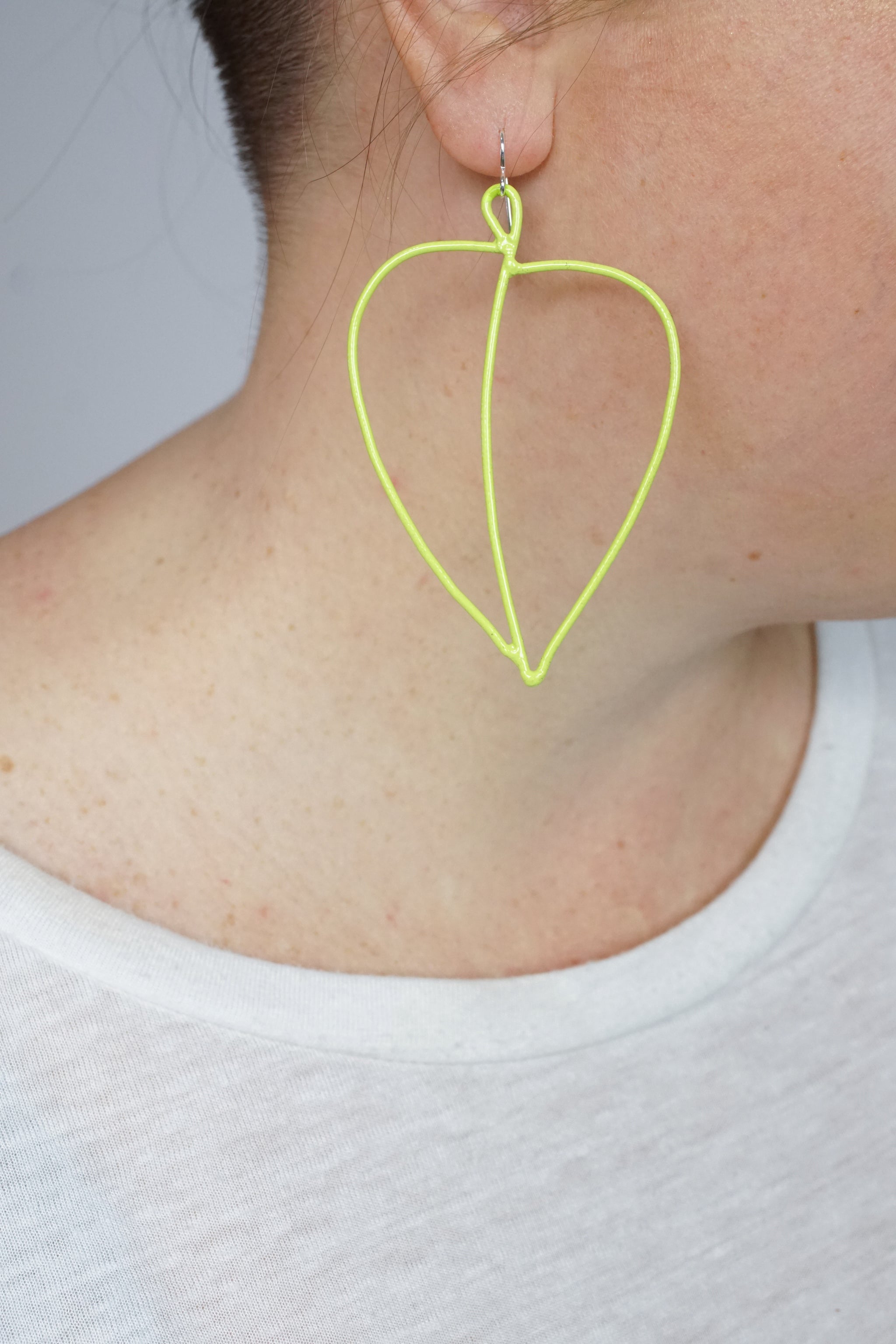 pothos piercings Pothos Earrings in Neon Chartreuse