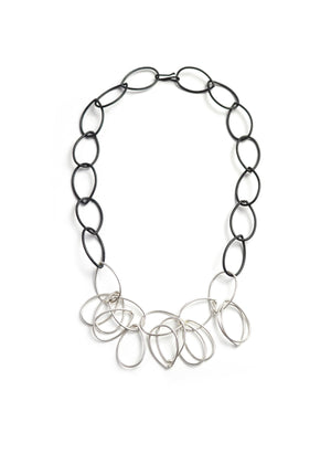 Ilhan necklace in steel and silver