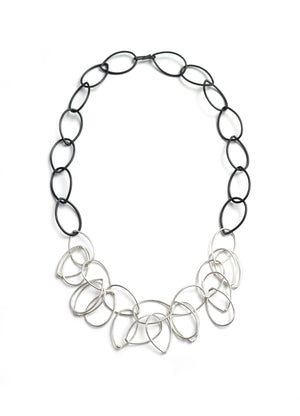 Ayanna necklace in steel and silver