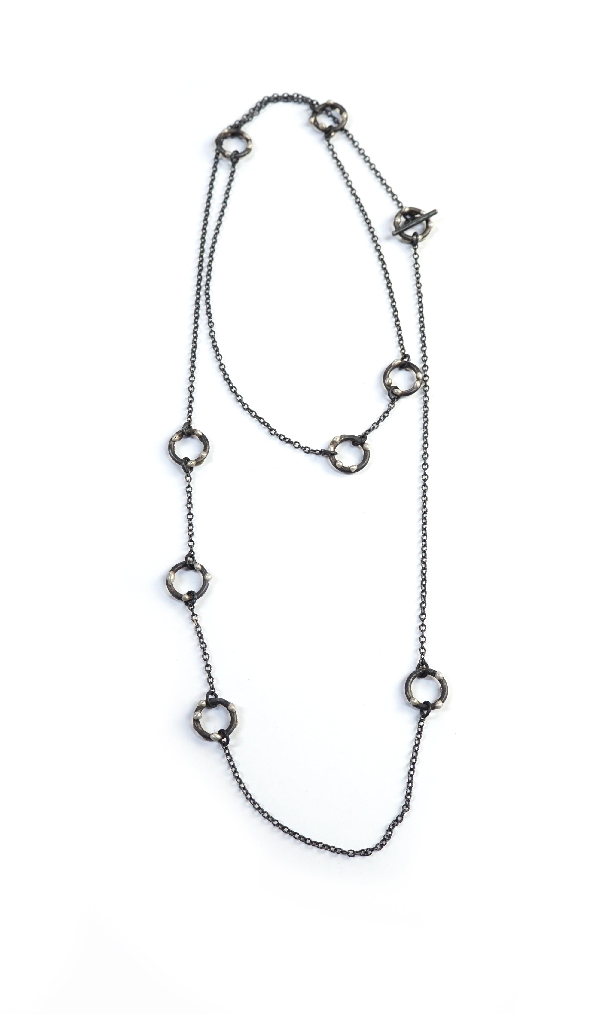 Alma Necklace - Silver on Steel