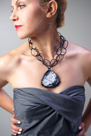 Contra statement necklace