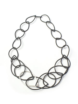 Eleanor necklace in steel and silver