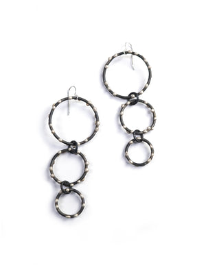 DeFeo Earrings - Silver on Steel