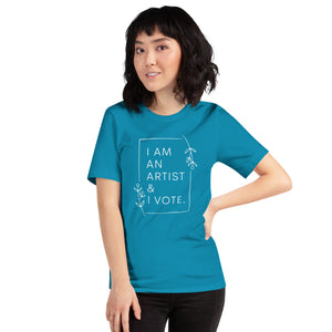 I am an artist & I vote t-shirt
