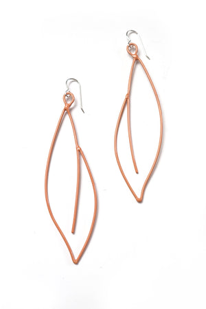 Verdant Statement Earrings in Dusty Rose