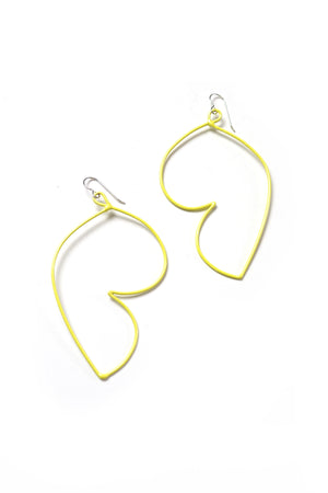 Volupte Statement Earrings in Bright Yellow