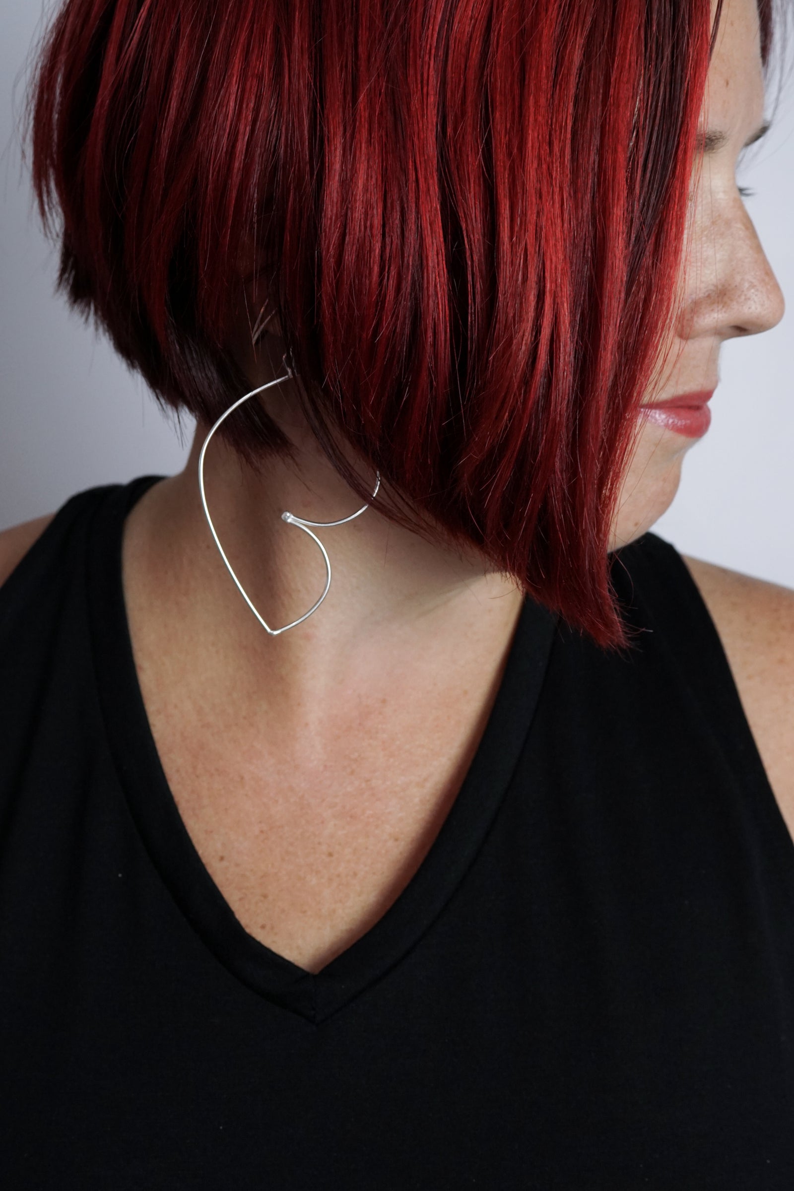 Volupte Statement Earrings in silver - sample sale