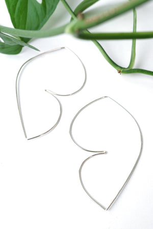 Volupte Threader Hoop Earrings in silver or gold-filled