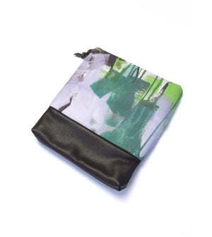 Wellspring foldover clutch in purple and green